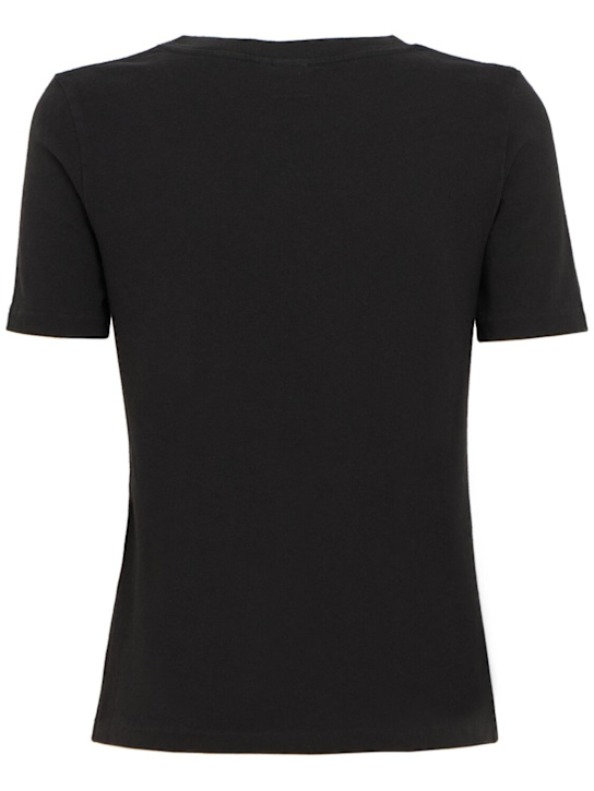 Chloé: T-Shirt aus Baumwolljersey mit Druck