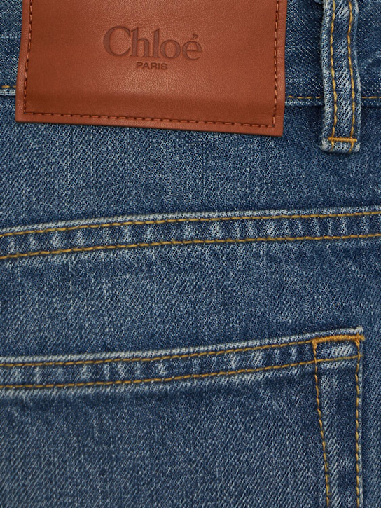 Chloé: Shorts aus Baumwolldenim