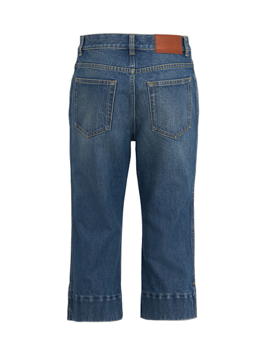 Chloé: Shorts aus Baumwolldenim