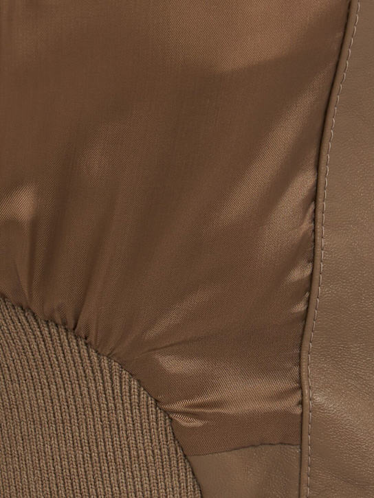 Chloé: Cropped leather jacket
