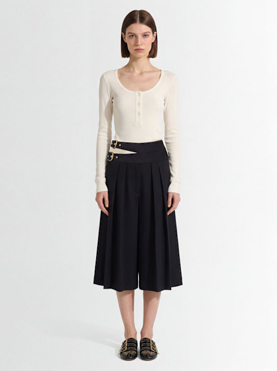 Chloé - Wool gabardine shorts