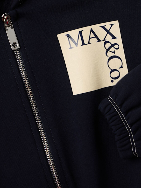 MAX&CO - Cotton zip-up hoodie