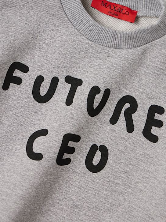 MAX&CO: Embroidered cotton sweatshirt