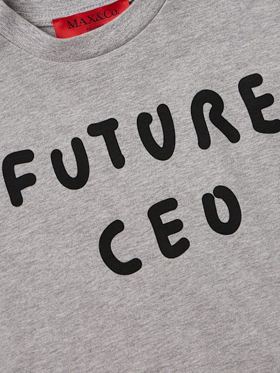 MAX&CO - Embroidered cotton jersey t-shirt