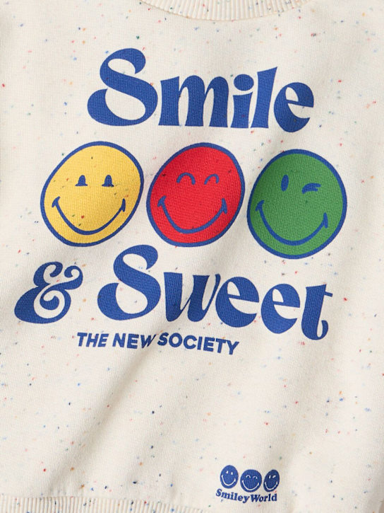 The New Society - Printed cotton blend sweatshirt