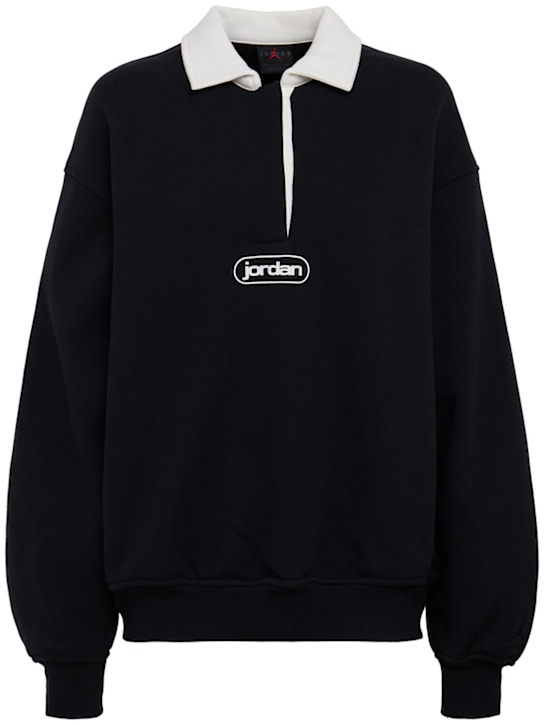 Jordan: Flight Fleece polo sweatshirt