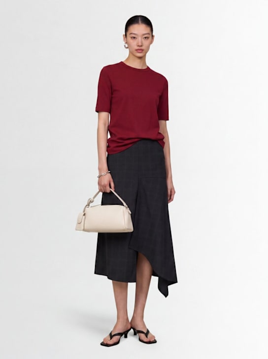 TIME: Asymmetrical wool skirt