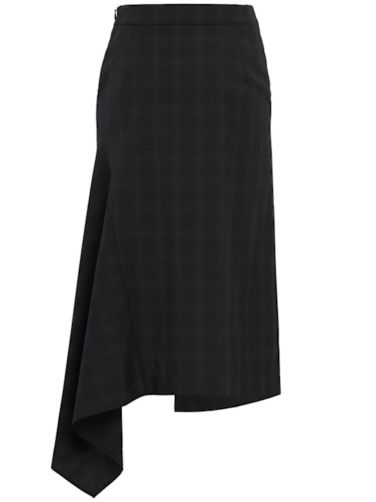 TIME: Asymmetrical wool skirt