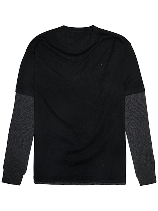 ADRIAN CASHMERE: Double-layer cashmere sweater