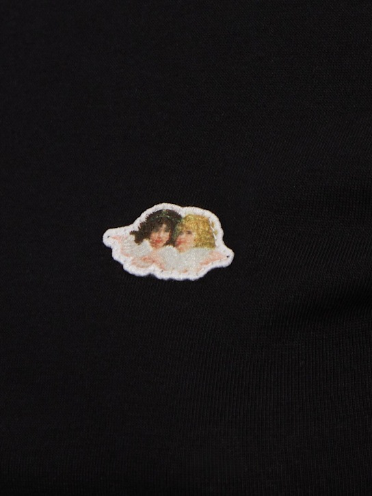 FIORUCCI: Bauchfreies Oberteil aus Baumwollmischung „Angel“