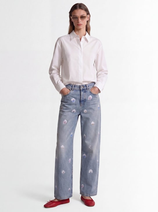 FIORUCCI - Poodle print baggy jeans