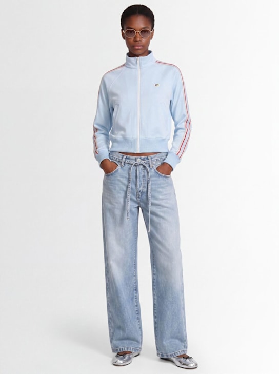 FIORUCCI: Angel patch cropped track jacket