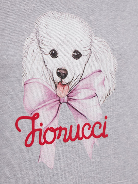 FIORUCCI: Poodle logo print sweatshirt hoodie