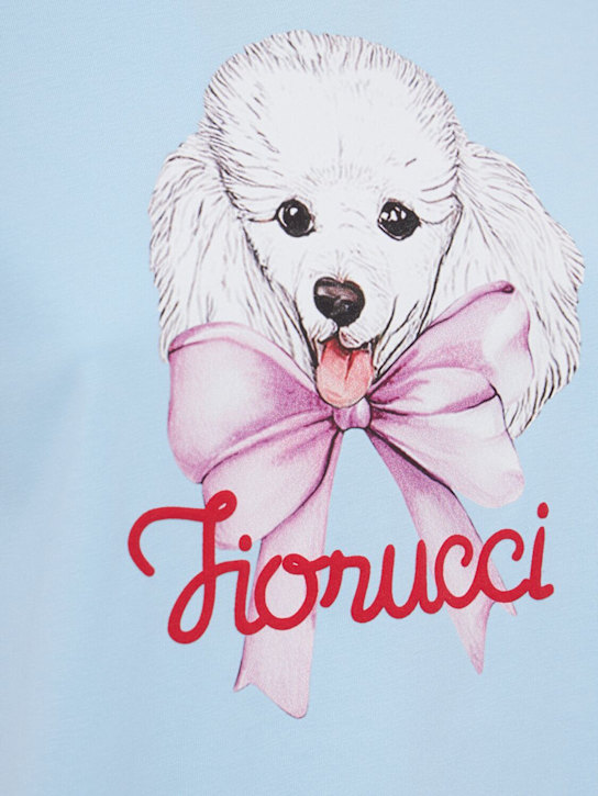 FIORUCCI: Poodle logo print regular t-shirt