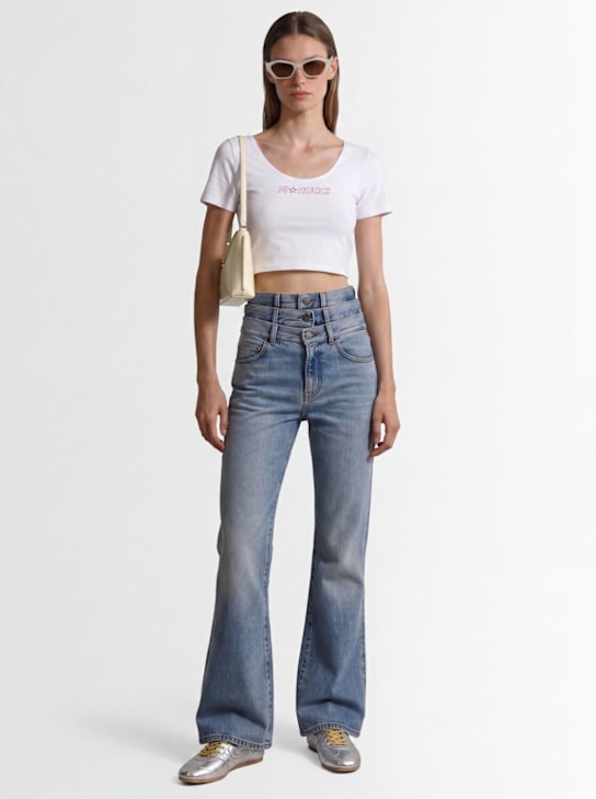 FIORUCCI: Triple-layer flared jeans