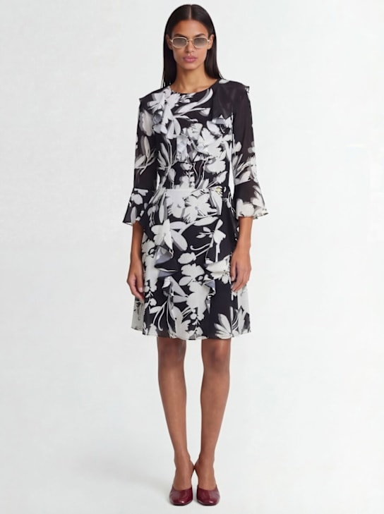 CATALINA - Printed georgette mini dress