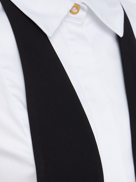CATALINA: Cotton blend shirt w/ tie