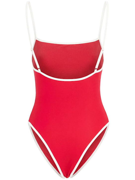BARE - Neo square neckline one-piece swimsuit