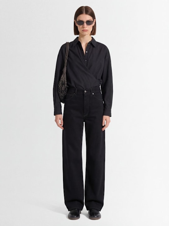 Lemaire - Pantalon taille haute en coton