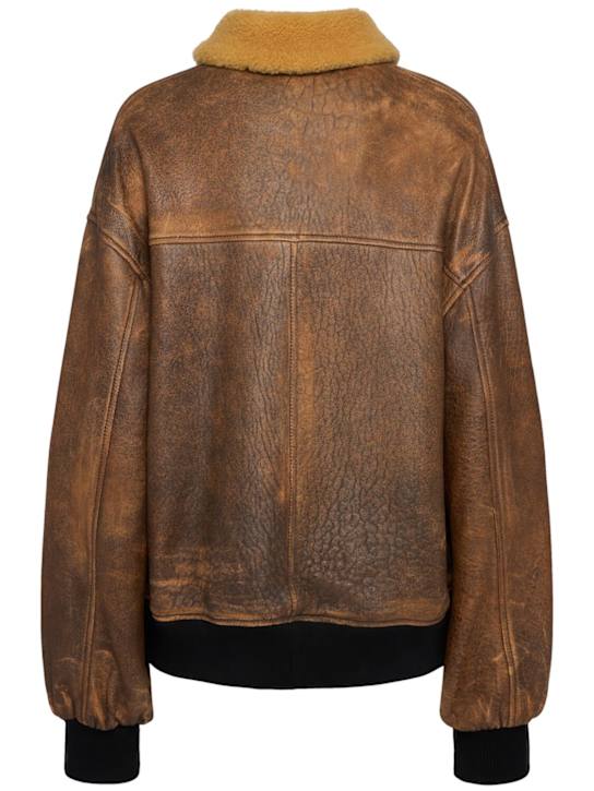 Khaite: Sandor leather bomber jacket