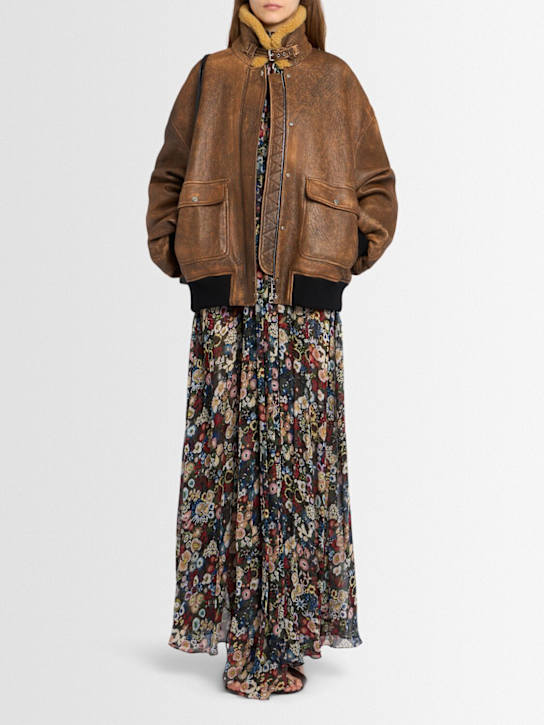Khaite: Sandor leather bomber jacket