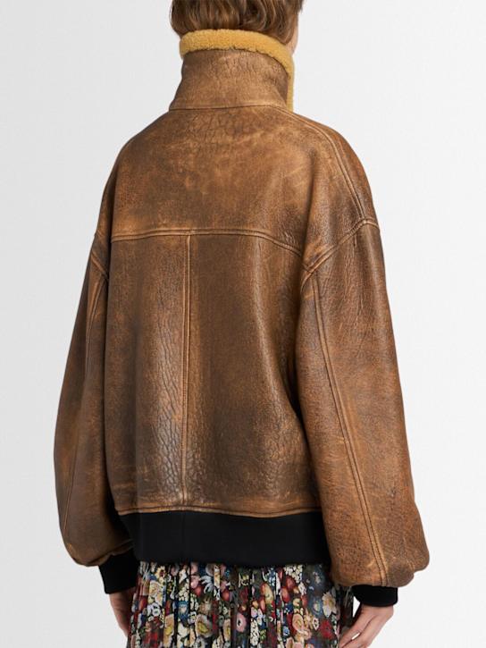 Khaite: Sandor leather bomber jacket