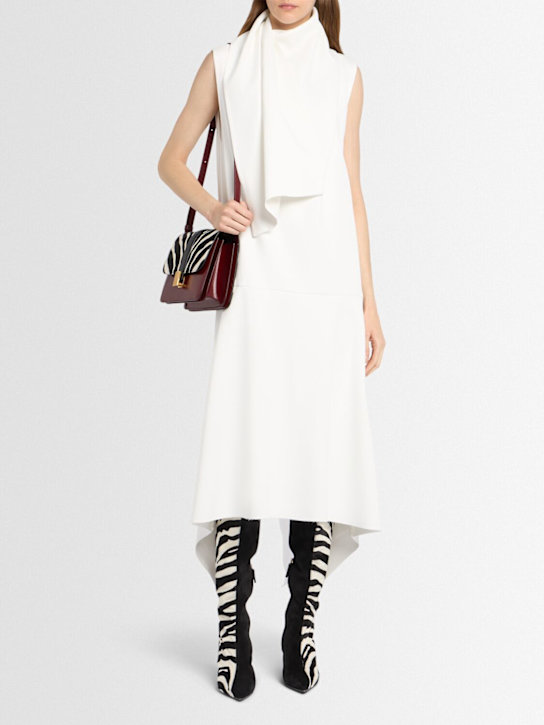 Khaite - Robe midi en mélange de Acétate Loell