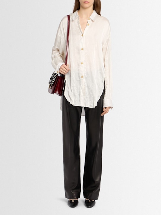 Khaite: Chemise en viscose mélangée Goya