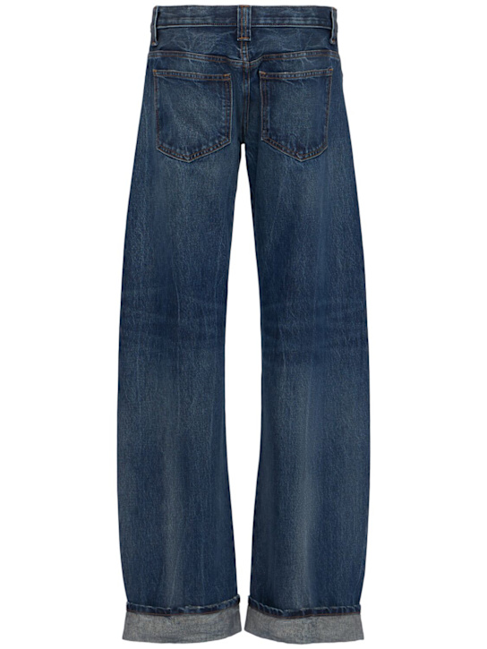 Khaite: Jeans rectos de denim