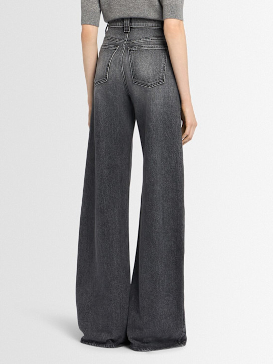 Khaite: Jean taille haute en denim Dane