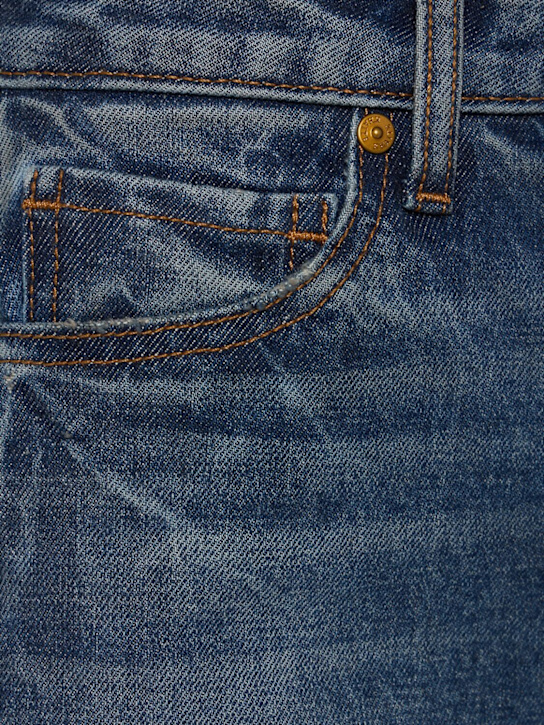 Khaite: Danielle cotton blend straight leg jeans