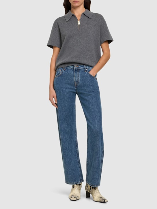 Khaite - Kerrie mid rise straight jeans