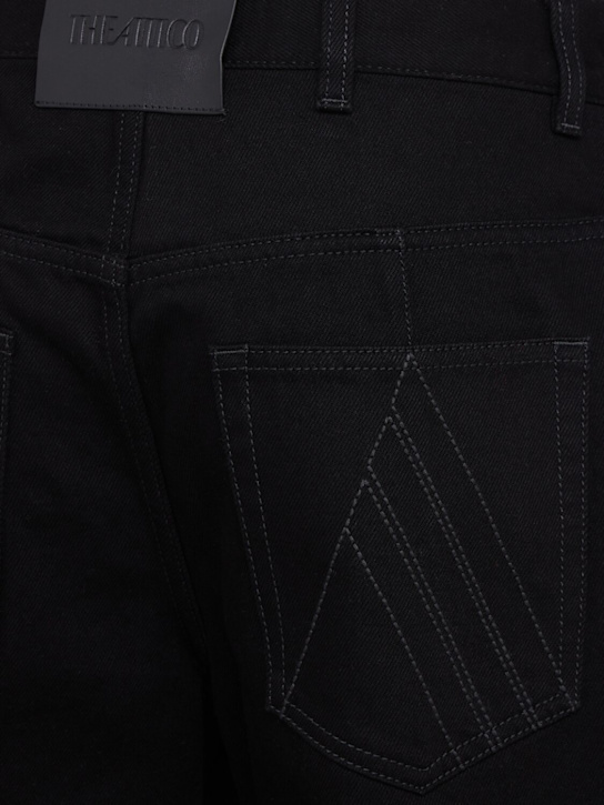 The Attico: Curved cropped jeans