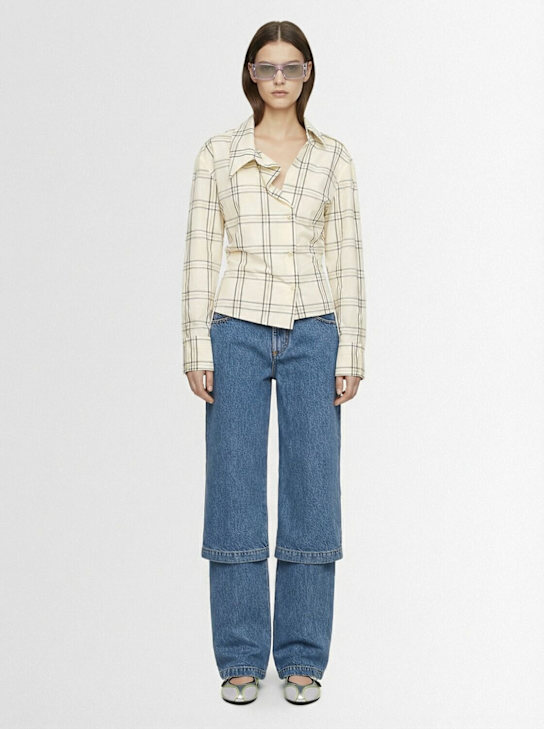 The Attico - Layered baggy jeans