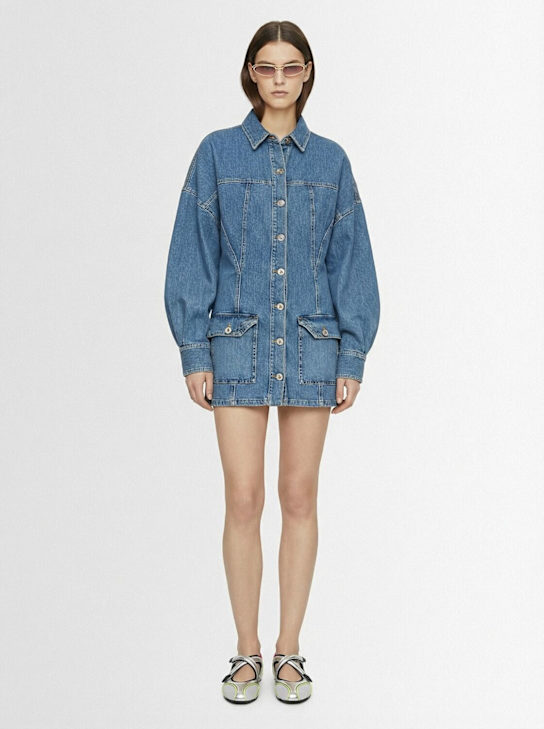 The Attico: Denim mini dress