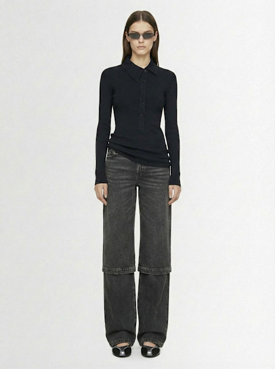 The Attico: Layered baggy jeans