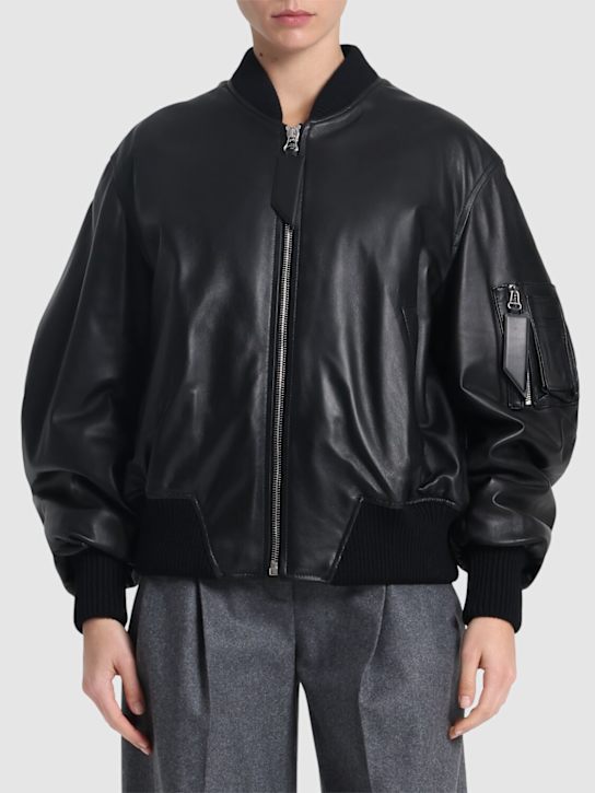 The Attico: Bomberjacke aus Leder „Anja“