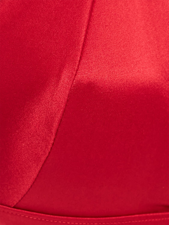 Fleur Du Mal: Luxe silk triangle bra