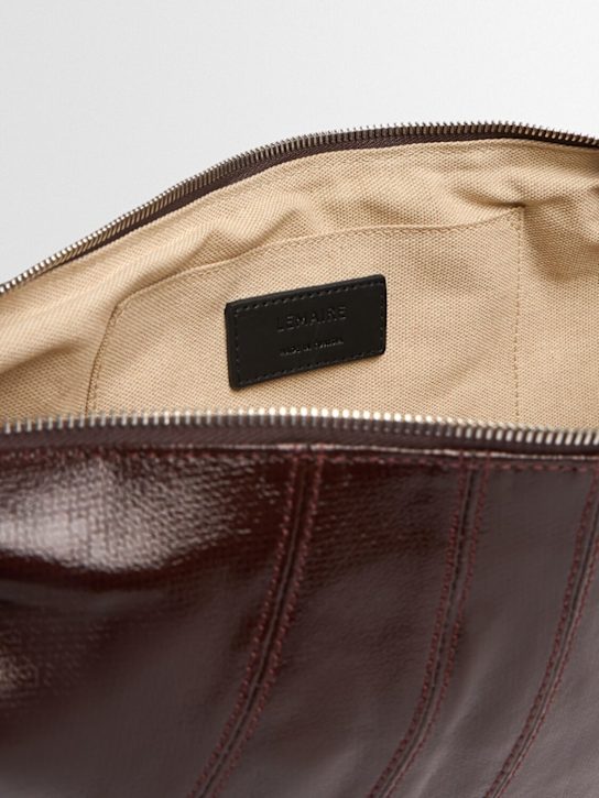 Lemaire: Medium Baumwolltasche mit Beschichtung „Croissant“