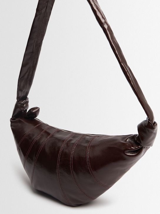 Lemaire: Medium Baumwolltasche mit Beschichtung „Croissant“