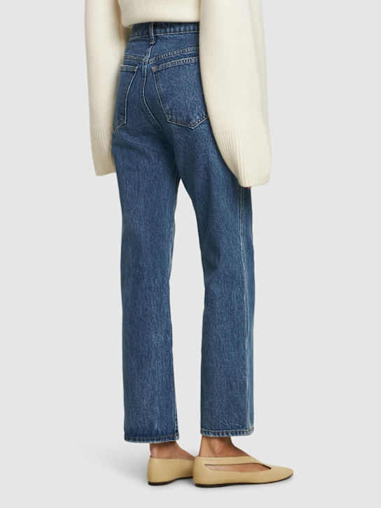 Khaite: Hohe, gerade Jeans „Abigail“