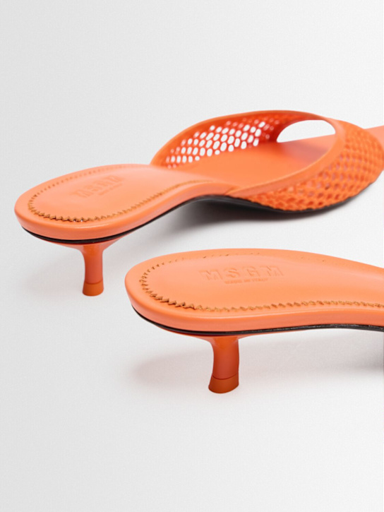 MSGM: 20mm Mesh heeled mules