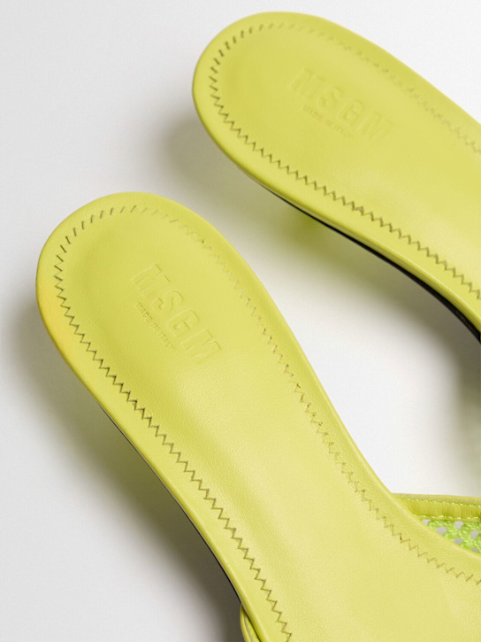 MSGM: 20mm Mesh heeled mules