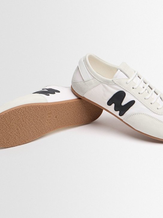 MSGM: New Retro Trainer leather blend sneakers