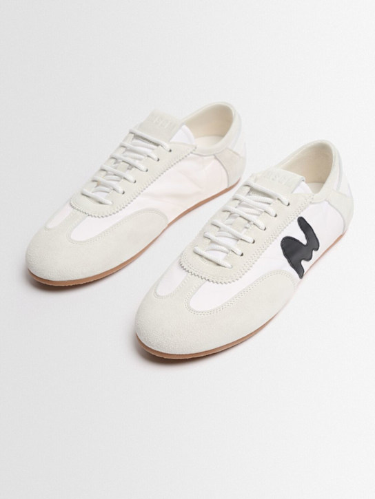MSGM - New Retro Trainer leather blend sneakers