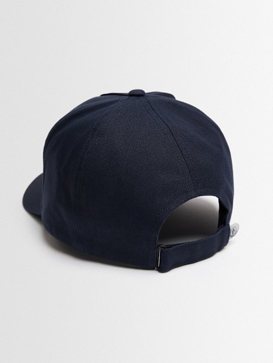 Moncler: Tricolour logo cotton baseball cap