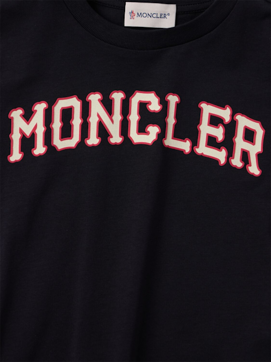 Moncler: Logo print cotton t-shirt