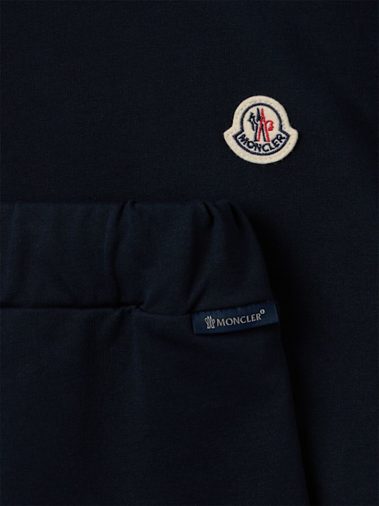 Moncler: Tricolour-trimmed cotton tracksuit set