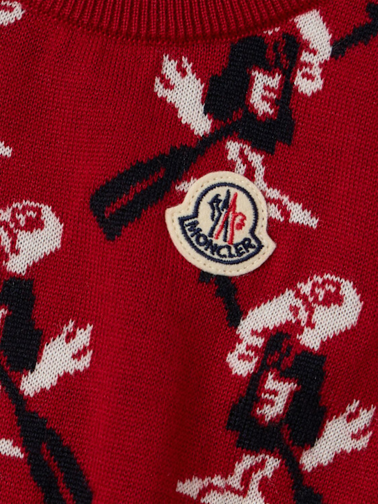 Moncler - Duck jacquard virgin wool vest