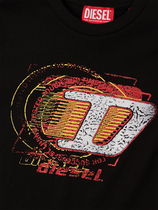 Diesel Kids: Printed cotton jersey t-shirt